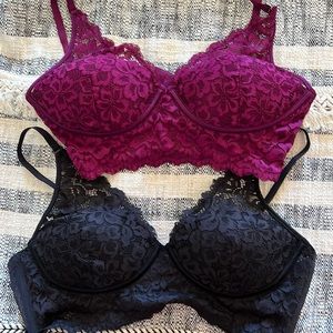 Maidenform bralette, size 34C, black and fustian